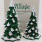 Dept 56 52604 Village Lighted Snow Capped Trees VG/Box