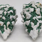 Dept 56 52604 Village Lighted Snow Capped Trees (Set Of 2) VG/Box