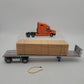 DHS 1:50 Scale Diecast Freightliner Century w/East Flatbed Trailer Schneider VG/Box