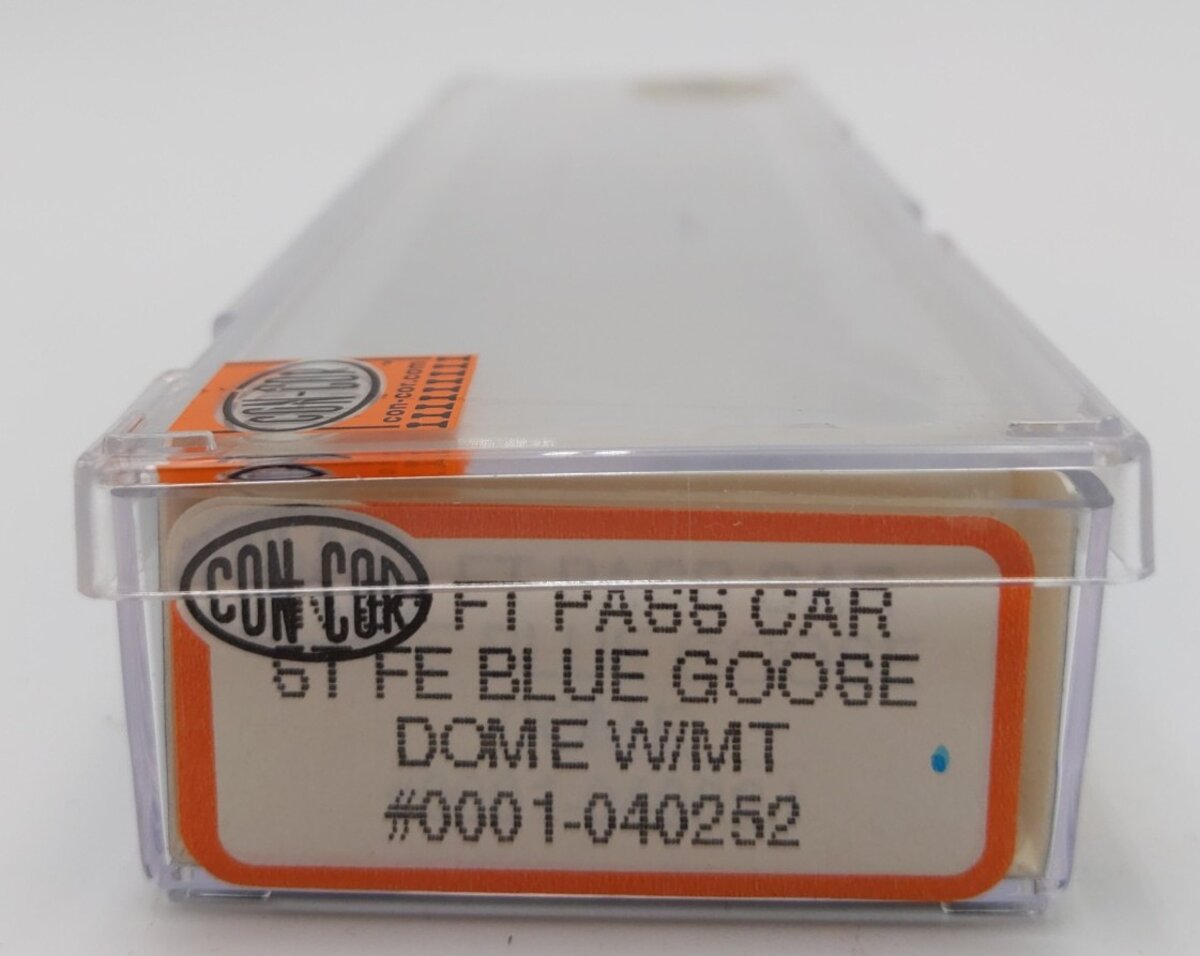 Con-Cor 0001-040252 N Atchison Topeka Santa Fe "Blue Goose" Dome Car #555 LN/Box