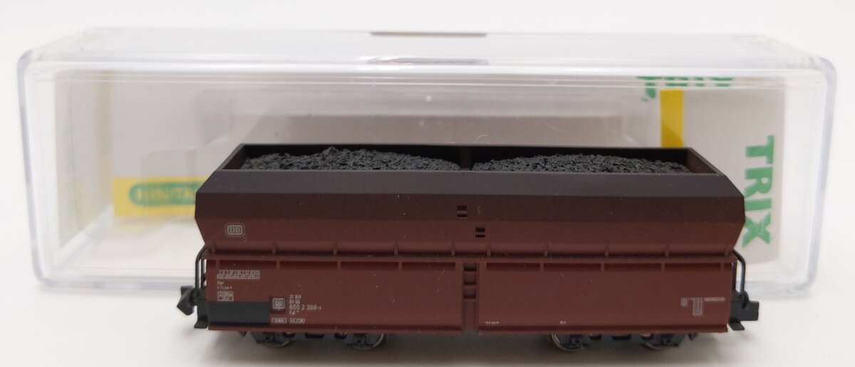 Trix 15252-07 N Scale Deutsche Bundesbahn Side Unloading Hopper LN/Box