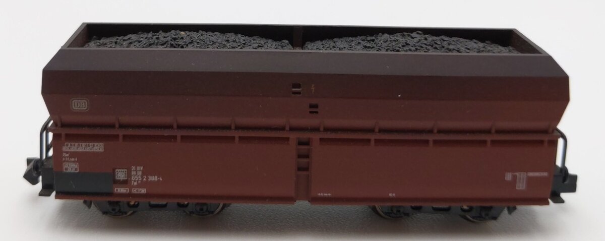 Trix 15252-07 N Scale Deutsche Bundesbahn Side Unloading Hopper LN/Box
