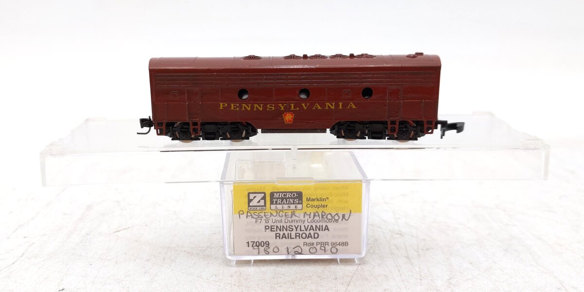 Micro-Trains 98012090 Z Custom PRR F-7 B-Unit Dummy Diesel Locomotive/Box