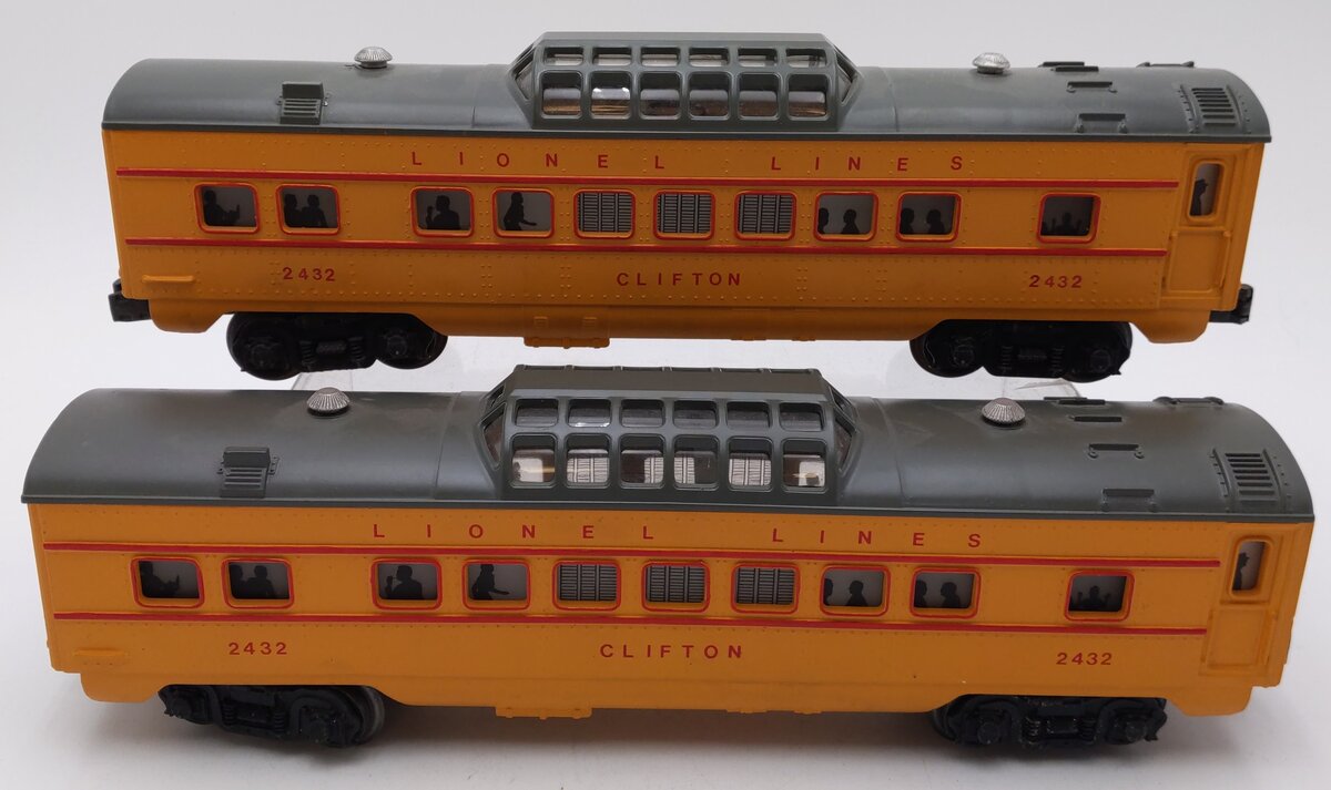 Lionel 2432 Vintage O Lionel Lines "Clifton" Vista Dome Cars - Custom Painted[2]