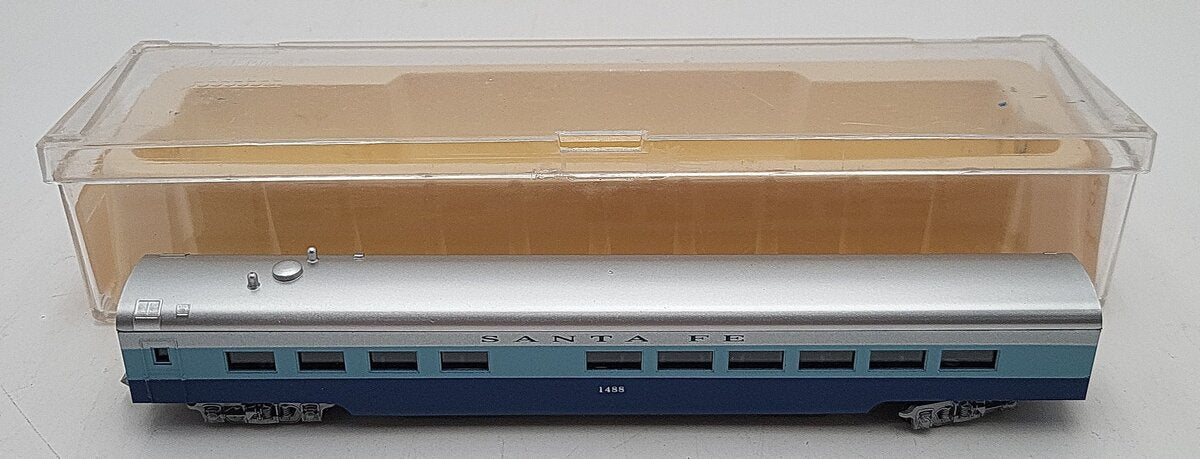 Con-Cor 0001-04072J N Scale Santa Fe 85' Diner Passenger Car #1488 EX/Box
