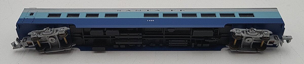 Con-Cor 0001-04072J N Scale Santa Fe 85' Diner Passenger Car #1488 EX/Box