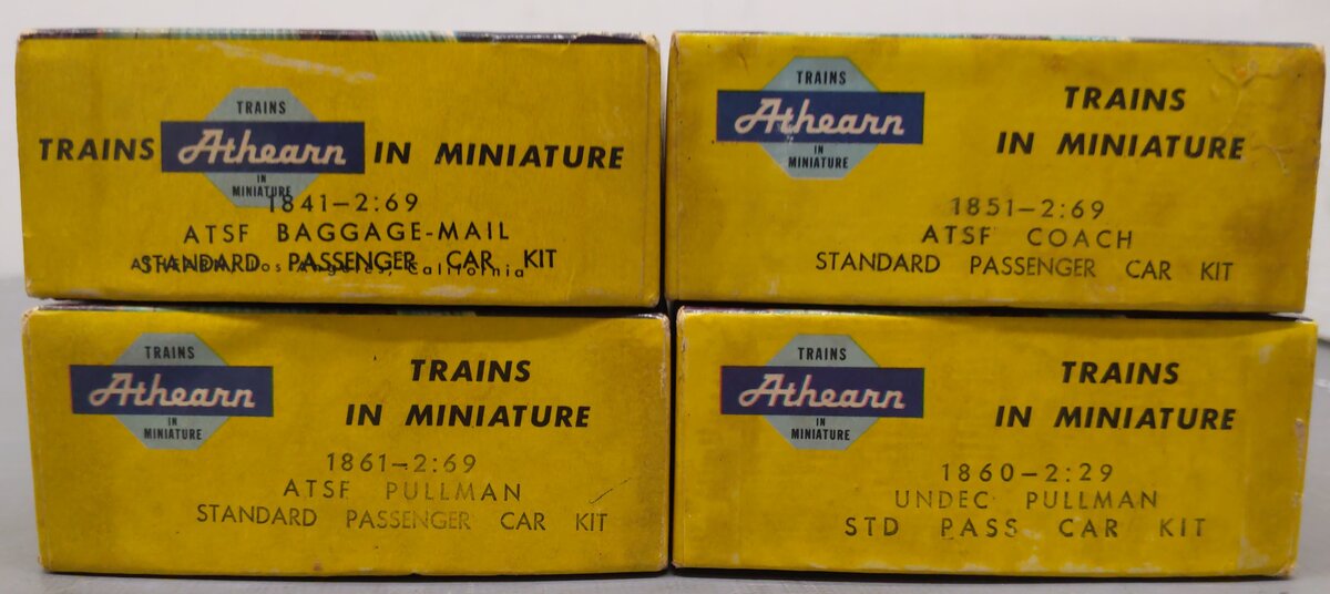 Athearn HO Scale Assorted Assembled Passenger Car Kits [4]/Box