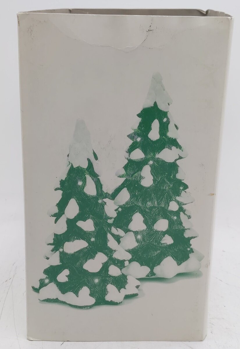 Dept 56 52604 Village Lighted Snow Capped Trees VG/Box