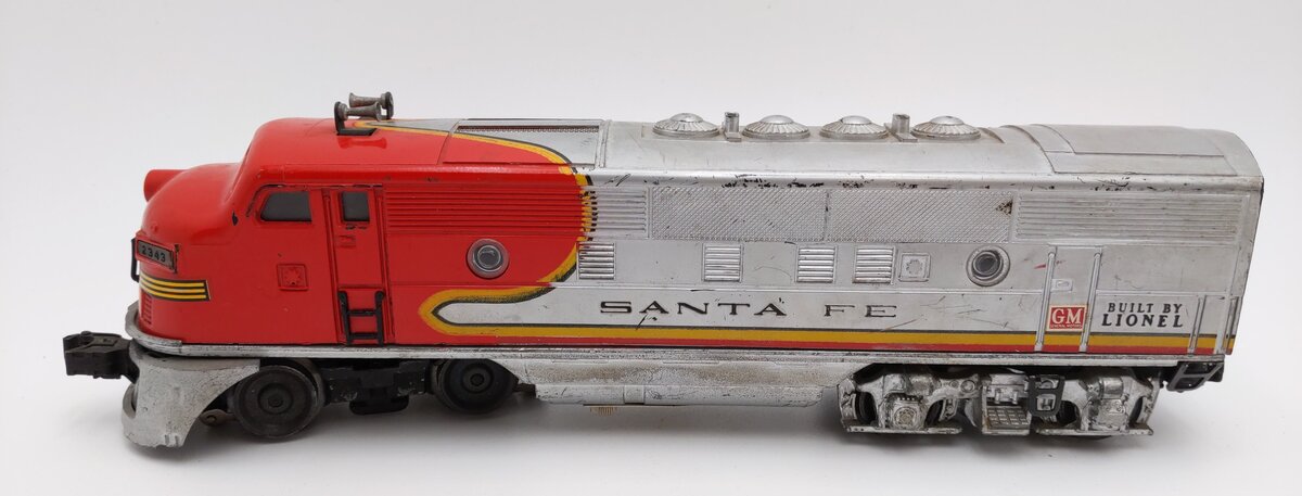 Lionel 2343 Vintage O Santa Fe F3 A Diesel Locomotive VG