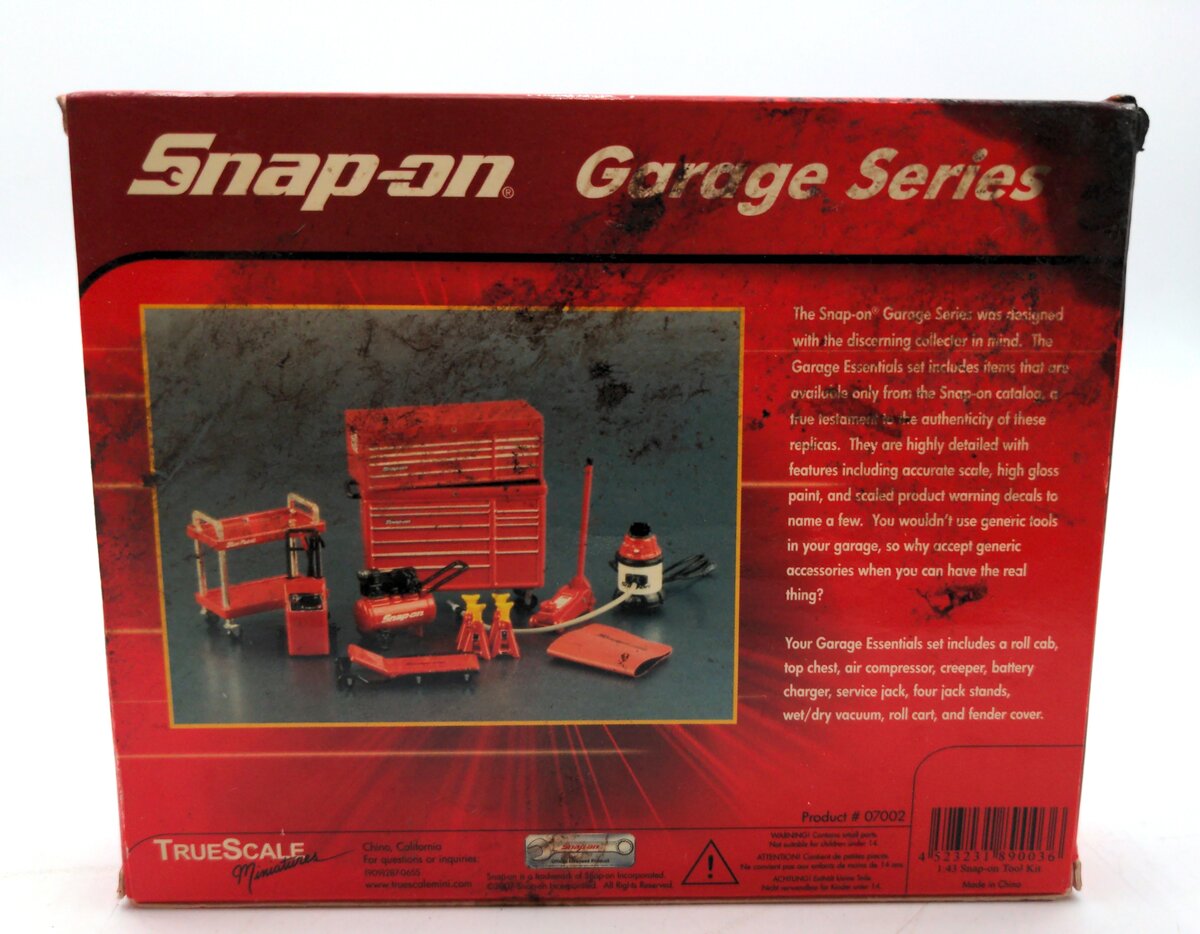 True Scale Miniatures 07002 1:43 Snap-On Garage Essentials Accessories NIB