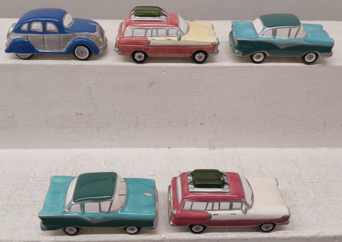 Department Assorted Snow Village Classic Cars [5] EX/Box