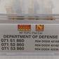 Micro-Trains 99301900 N Department Of Defense COFC Flatcar (Set of 3)