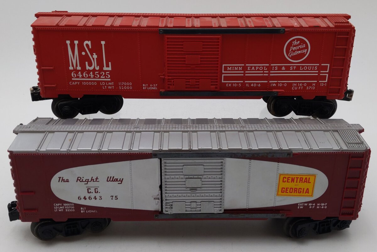 Lionel Vintage O Boxcars 6464-375, 6464-525 [2]