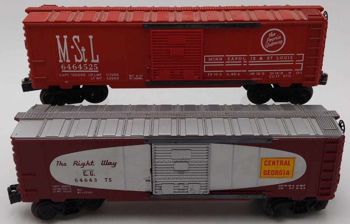 Lionel Vintage O Boxcars 6464-375, 6464-525 [2]