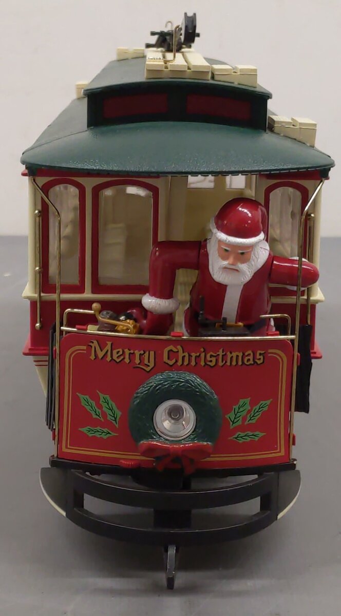 Bachmann 93941 G Scale Season's Greetings Christmas Street Car - Red EX/Box