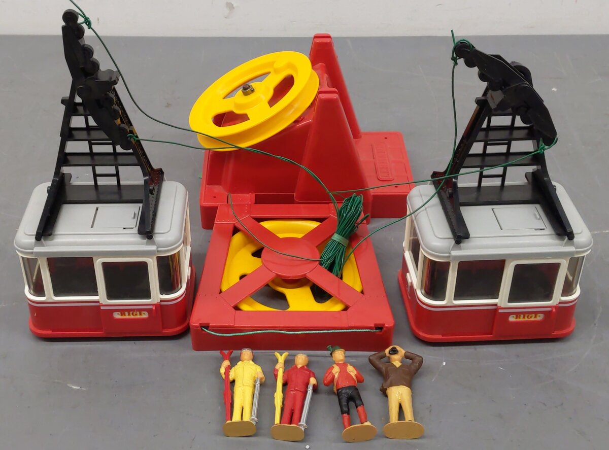 LGB 9000E G Scale Rigi Duo Tin Cable Car/Gondola Ski Lift Set EX/Box