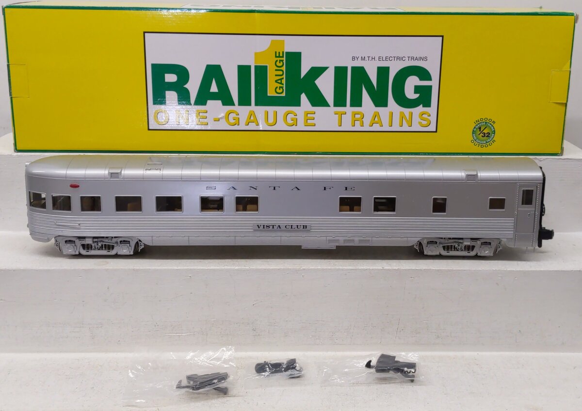 MTH 70-68016 G Scale Santa Fe "Vista Club" Observation Car EX/Box