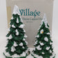 Dept 56 52604 Village Lighted Snow Capped Trees VG/Box