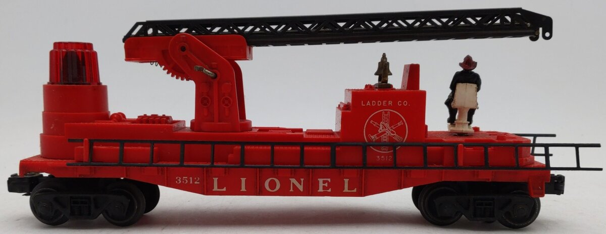 Lionel 3512 Vintage Fire Ladder Car with Ladder VG/Box