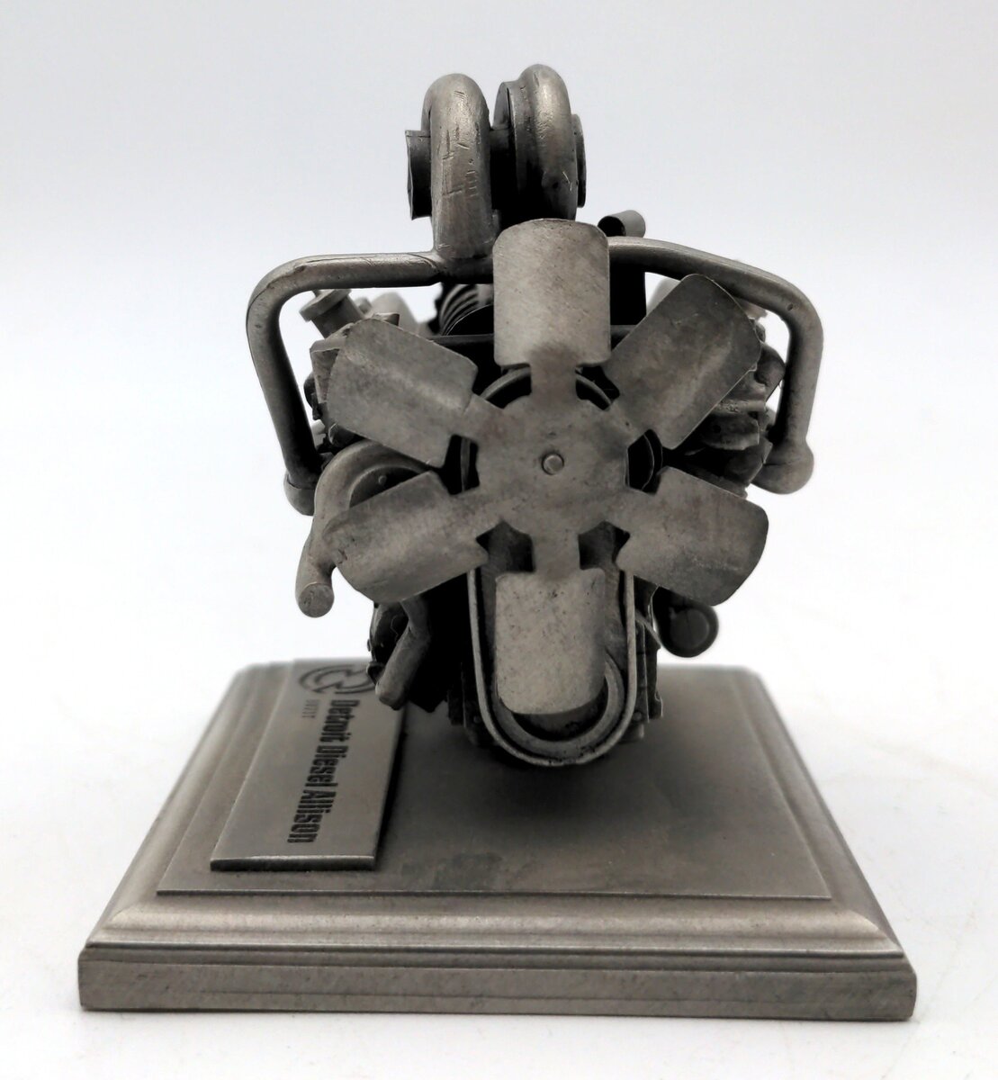 Lance Corporation 8V71T Detroit Diesel Allison V8 Pewter Engine Paperweight NEW