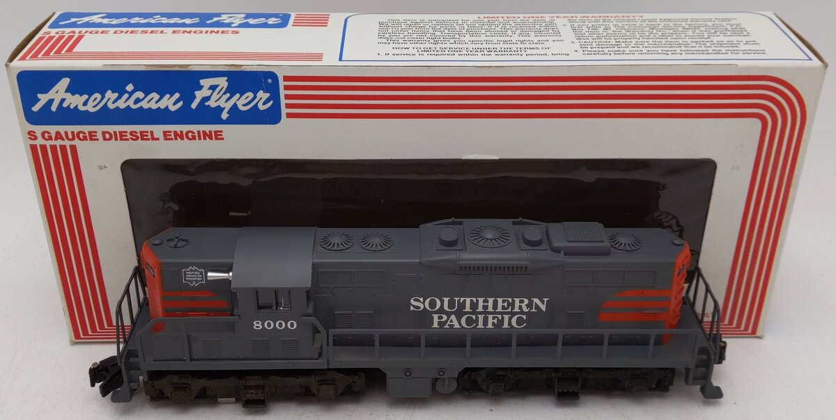American Flyer 6-48000 S Southern Pacific GP-9 Powered Diesel Locomotive #8000 EX/Box