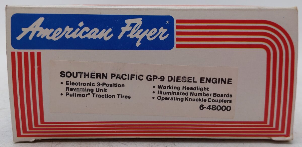American Flyer 6-48000 S Southern Pacific GP-9 Powered Diesel Locomotive #8000 EX/Box