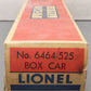 Lionel Vintage O Boxcars 6464-125, 6464-525 [2] VG
