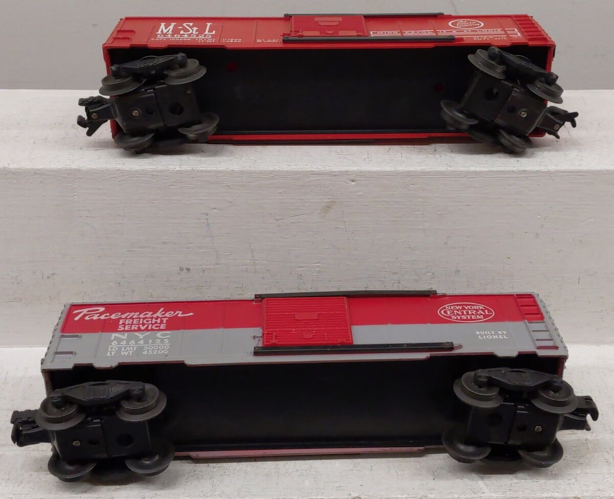 Lionel Vintage O Boxcars 6464-125, 6464-525 [2] VG