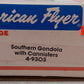 American Flyer 4-9303 S Gauge Southern Gondola With Canisters #9303 EX/Box