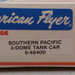 American Flyer 6-48400 S Gauge Southern Pacific Three Dome Tank Car #48400 VG/Box