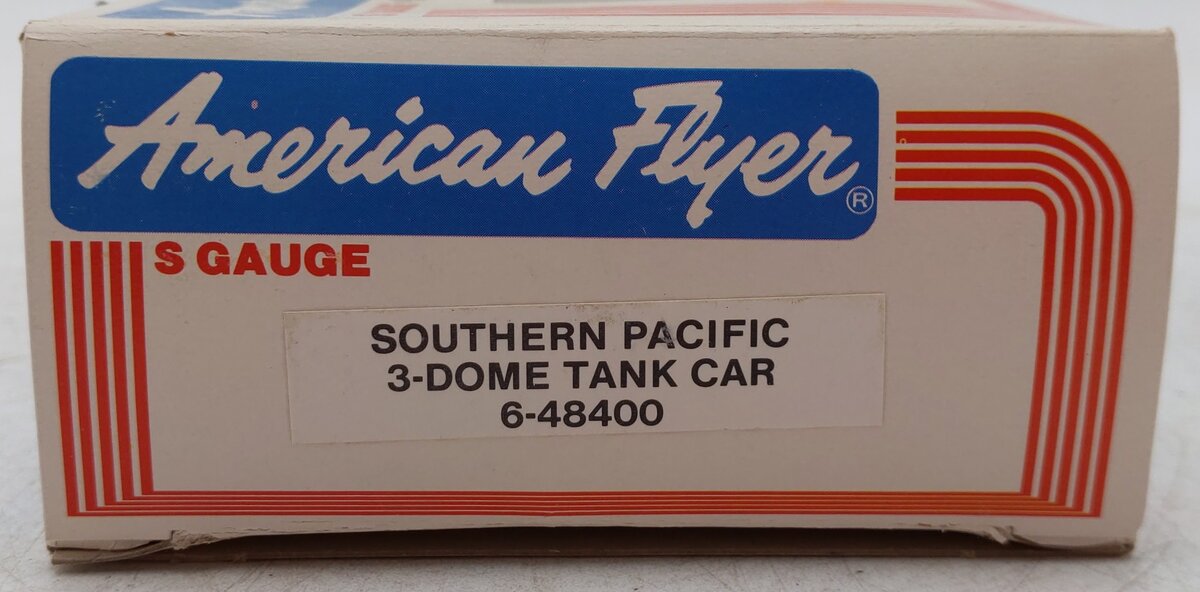 American Flyer 6-48400 S Gauge Southern Pacific Three Dome Tank Car #48400 VG/Box