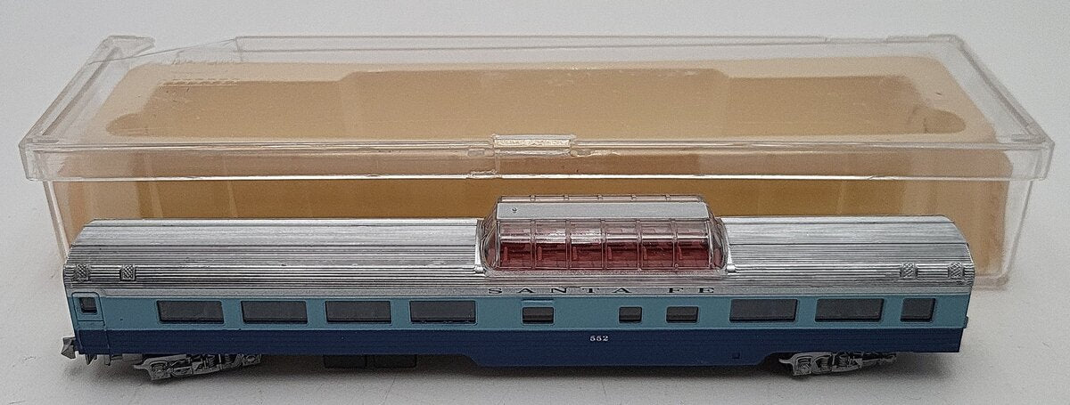 Con-Cor 0001-04062J N Scale Santa Fe Dome Passenger Car #552 LN/Box