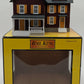 MTH 30-90253 O Scale Farm House - Maroon w/ Yellow Shutters EX/Box