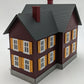 MTH 30-90253 O Scale Farm House - Maroon w/ Yellow Shutters EX/Box