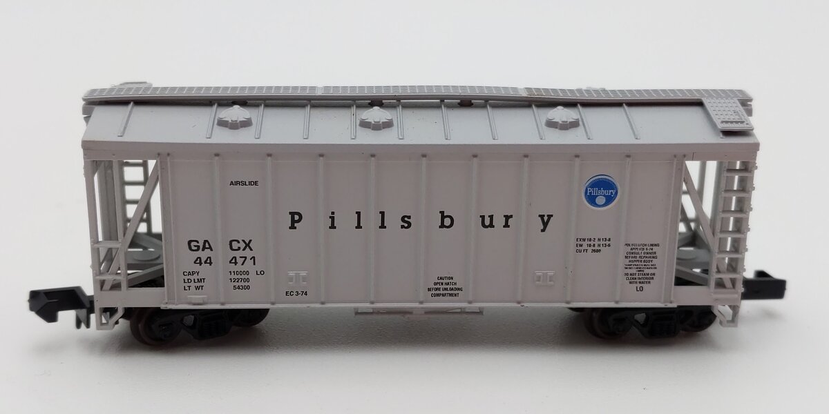 Atlas 3864 N Scale Pillsbury GATX Airslide Hopper #44471 EX/Box