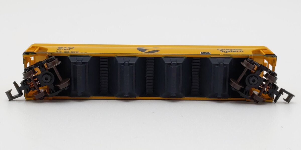 Atlas 3957 N Scale B&O Chessie System ACF Centerflow 4-Bay Hopper #601824 EX/Box