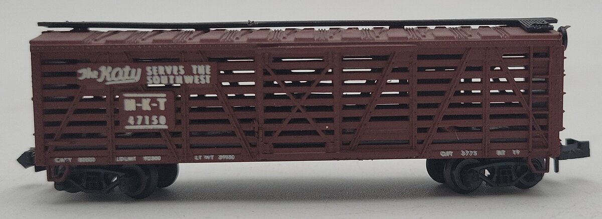 Minitrix 3218 N Scale Missouri Kansas Texas Cattle Car LN/Box