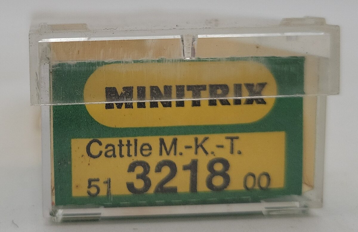 Minitrix 3218 N Scale Missouri Kansas Texas Cattle Car LN/Box