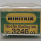 Minitrix 3246 N Scale Burlington Reefer Car #67170 LN/Box