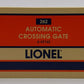Lionel 6-62162 O Gauge Operating Crossing Gate & Signal VG/Box