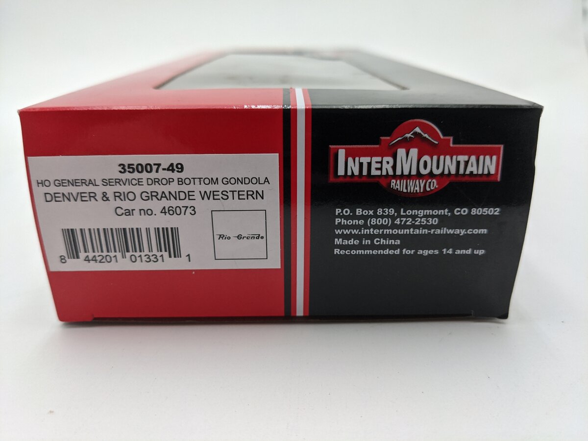 InterMountain 35007-49 HO Scale Denver & Rio Grande Western Gondola #46073 LN/Box