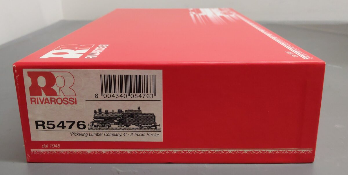 Rivarossi R5476 HO Scale Pickering Lumber Co. 2-Truck Heisler #4 LN/Box