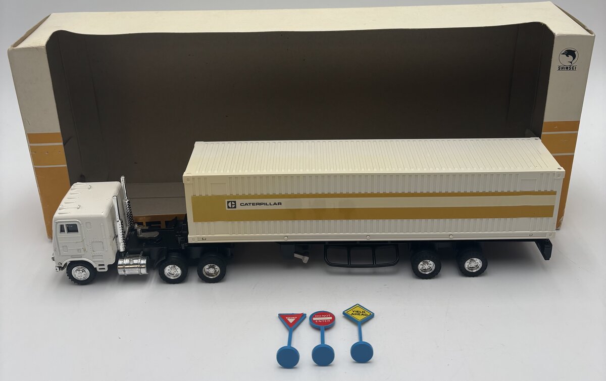 Shinsei 1:53 Caterpillar Fleet Truck & Trailer Diecast EX/Box