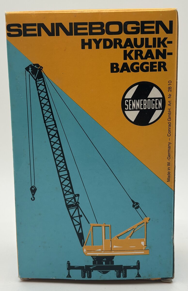Conrad 2810 1:50 Scale Diecast Sennebogen Hydraulic Crane Excavator EX/Box