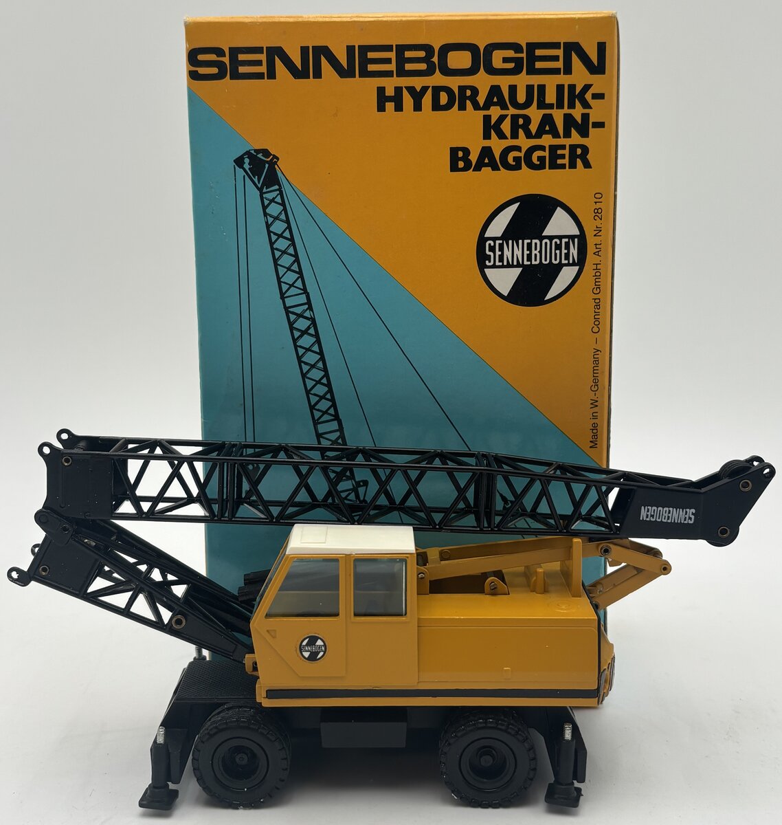 Conrad 2810 1:50 Scale Diecast Sennebogen Hydraulic Crane Excavator EX/Box