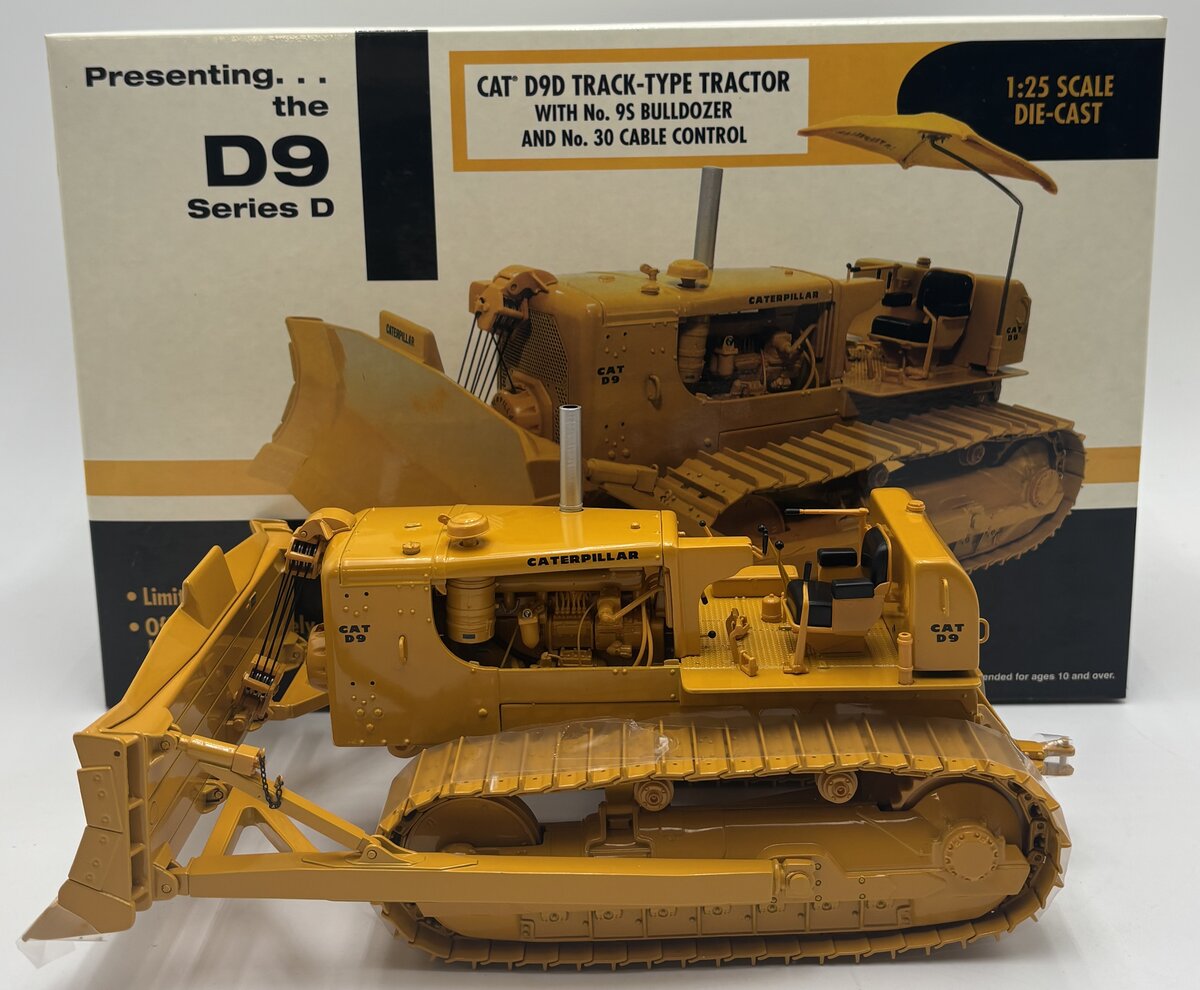 First Gear 49-0123 1:25 Diecast CAT D9D Track-Type Tractor EX/Box