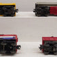 Lionel O Gauge Vintage Freight Cars; 356250, 3444, 6428, 335955, [4] VG