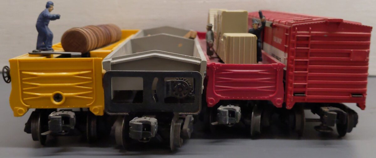 Lionel O Gauge Vintage Freight Cars; 356250, 3444, 6428, 335955, [4] VG