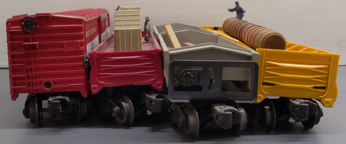 Lionel O Gauge Vintage Freight Cars; 356250, 3444, 6428, 335955, [4] VG