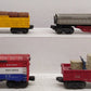 Lionel O Gauge Vintage Freight Cars; 356250, 3444, 6428, 335955, [4] VG